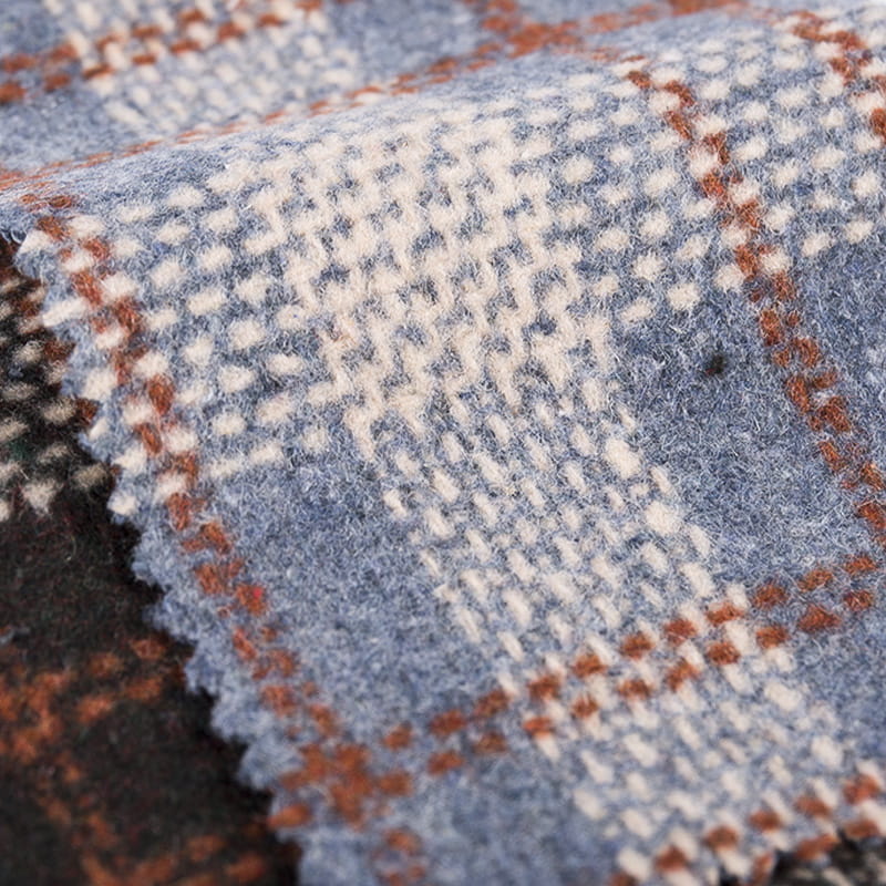 Chấm Chấm Kẻ Sọc Phong Cách Thời Trang Vải Tweed Len Cho Mùa Đông 3497