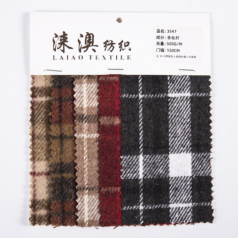 Màu đỏ Thiết kế mới Vải Tweed kẻ sọc cho áo sơ mi 3547