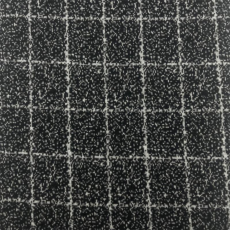 Vải len đan họa tiết chấm kẻ sọc cho áo blazer 182808-1