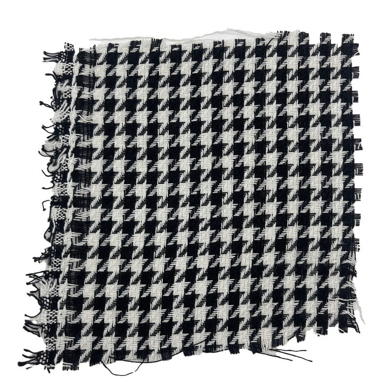 100 loại vải dệt thoi có kết cấu mịn bằng vải polyester Houndstooth cho trang phục 2138