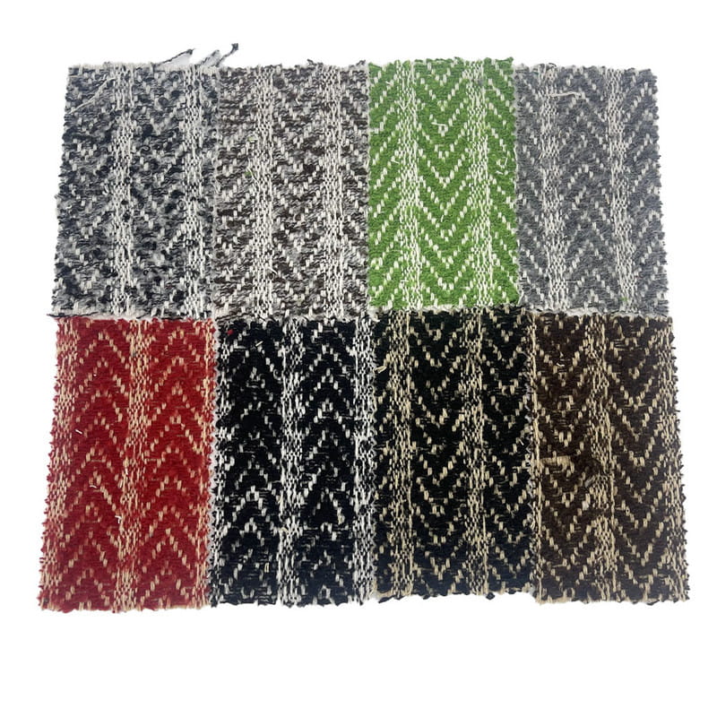 Brush Teddy Xương Cá Sọc Len Jacquard Vải Tweed 3467